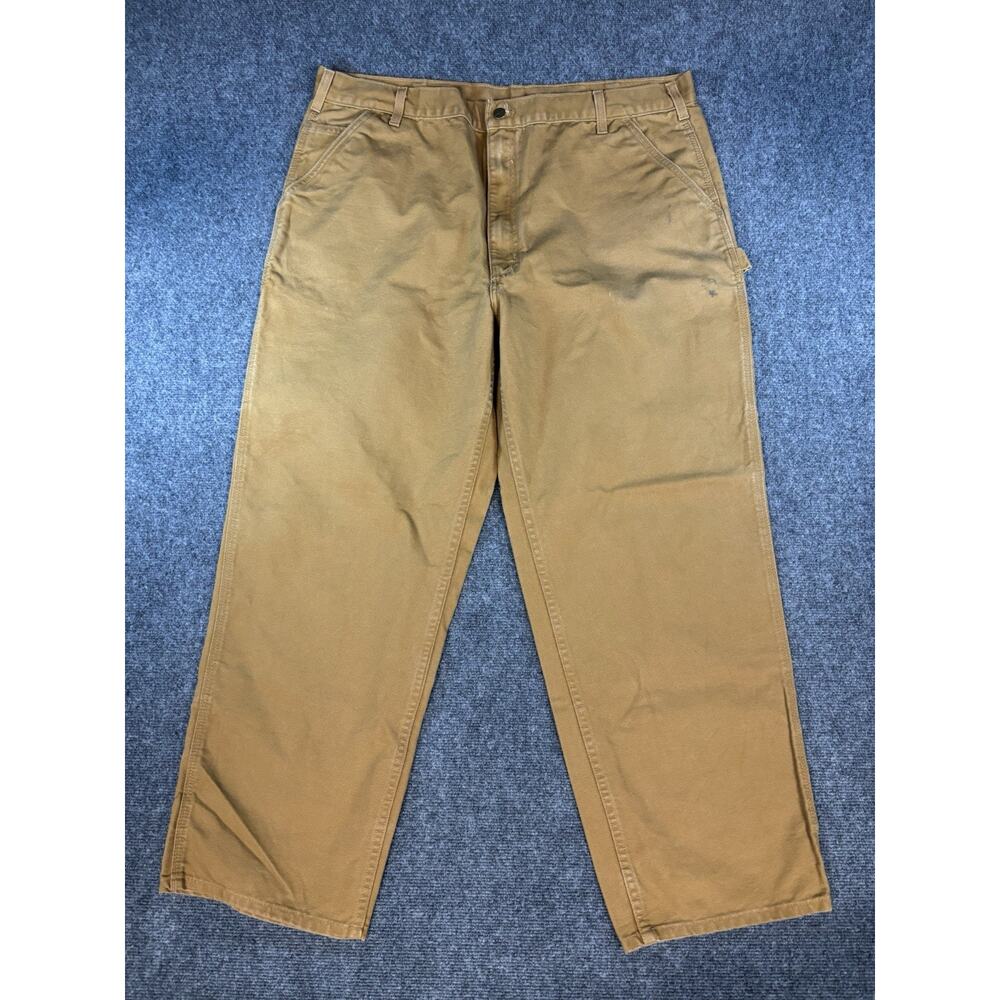 Carhartt B11 BRN Loose Fit Pants 42x32 Tan CARPENTER